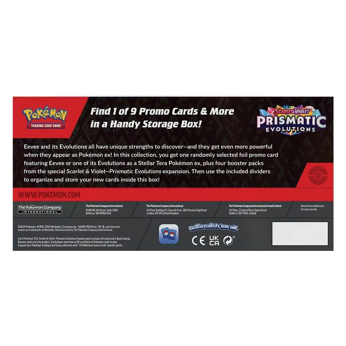 Pokemon Trading Card Game: Scarlet & Violet Prismatic Evolutions Surprise Box - Assorted