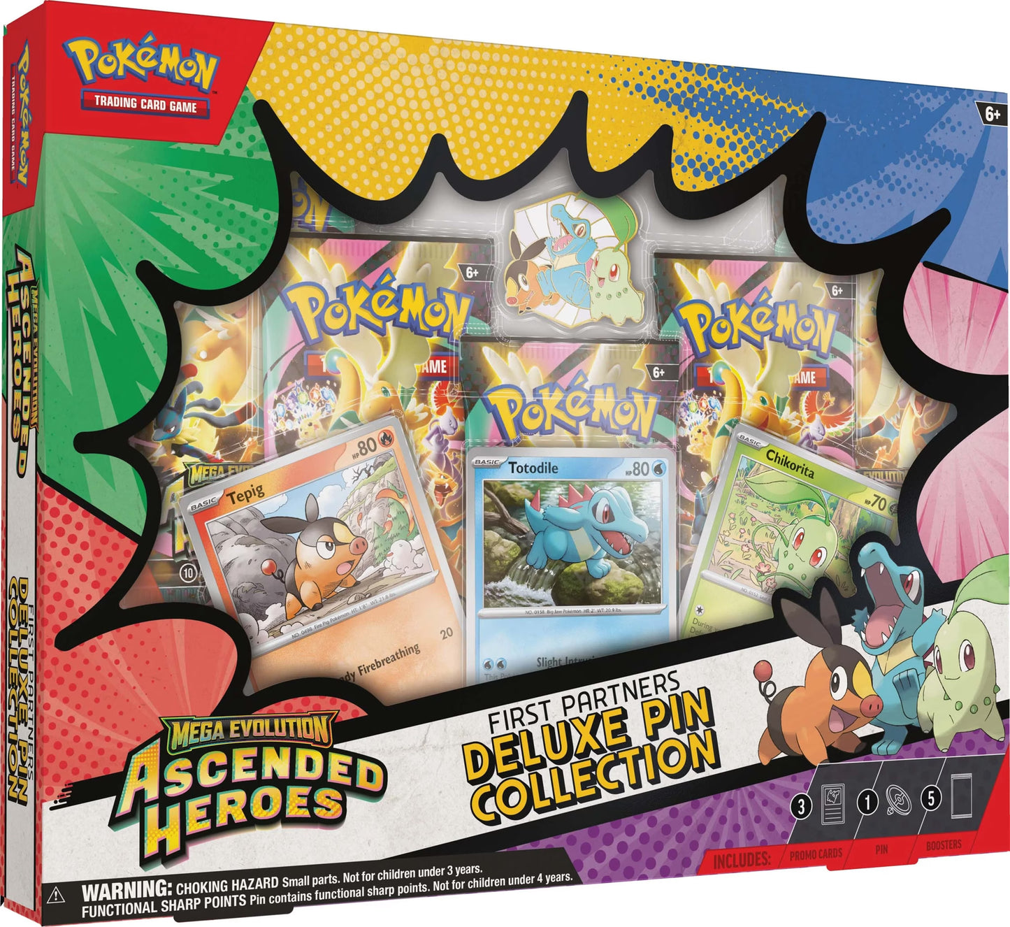 Pokémon TCG: Mega Evolution-Ascended Heroes First Partners Deluxe Pin Collection