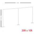 20ft x 10ft Heavy Duty Telescopic Wedding Backdrop Stand for Weddings Party Decor