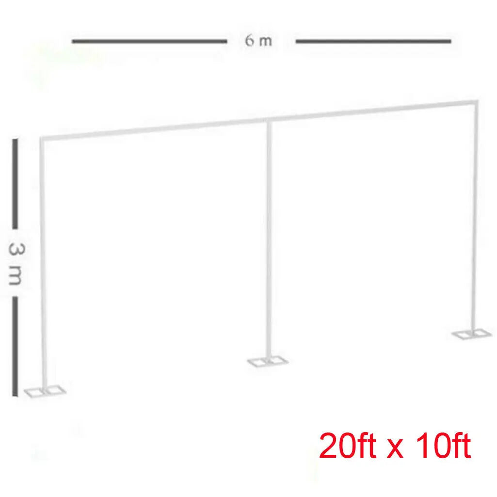 20ft x 10ft Heavy Duty Telescopic Wedding Backdrop Stand for Weddings Party Decor