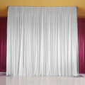 6.5ft Silk White Backdrop Drapes Curtain Wedding Ceremony Party Home Window Decor