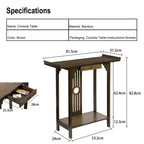 Console Table 32" Rustic Sofa Table