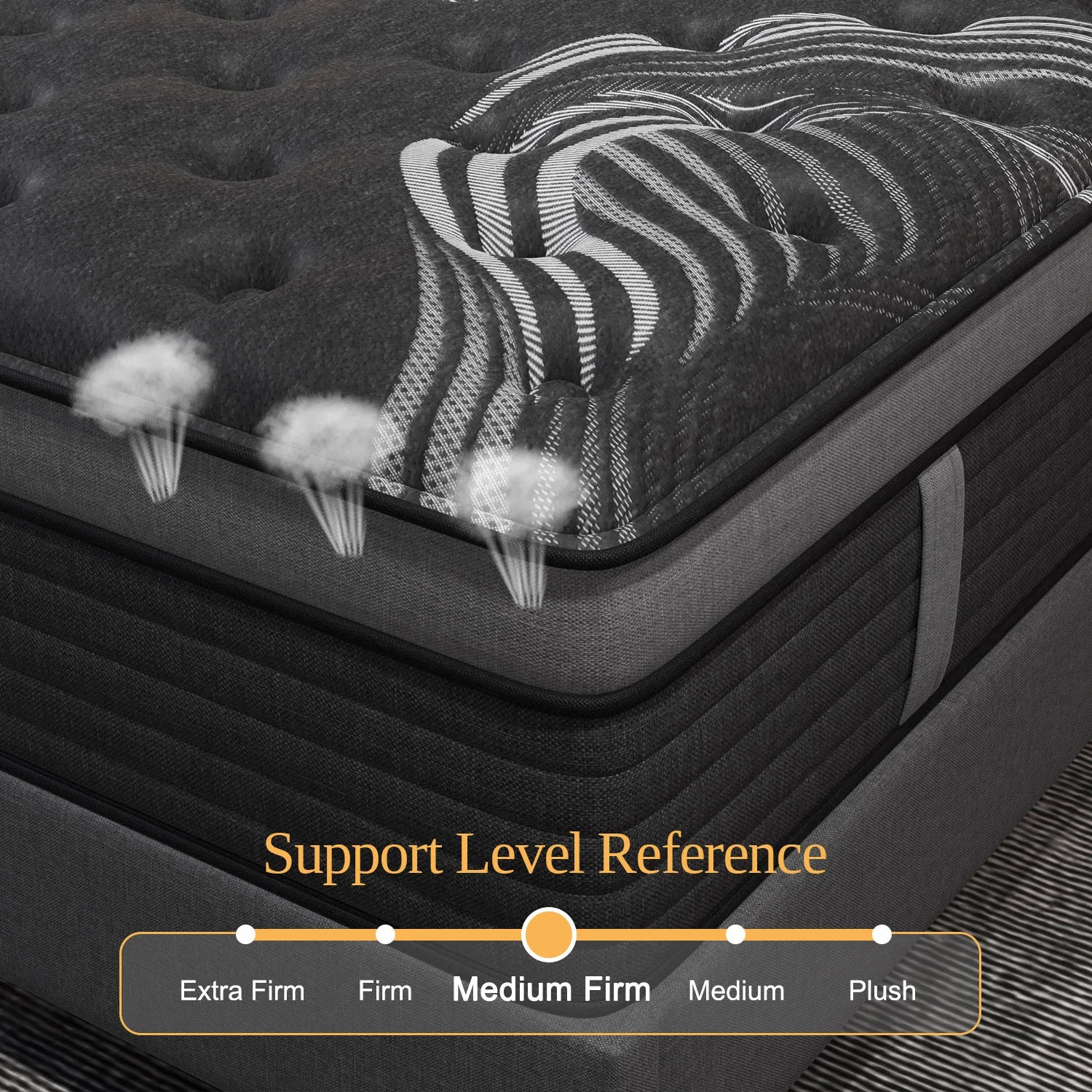 Viscountess Mattress Queen Double King Single Memory Foam Medium Firm 25cm
