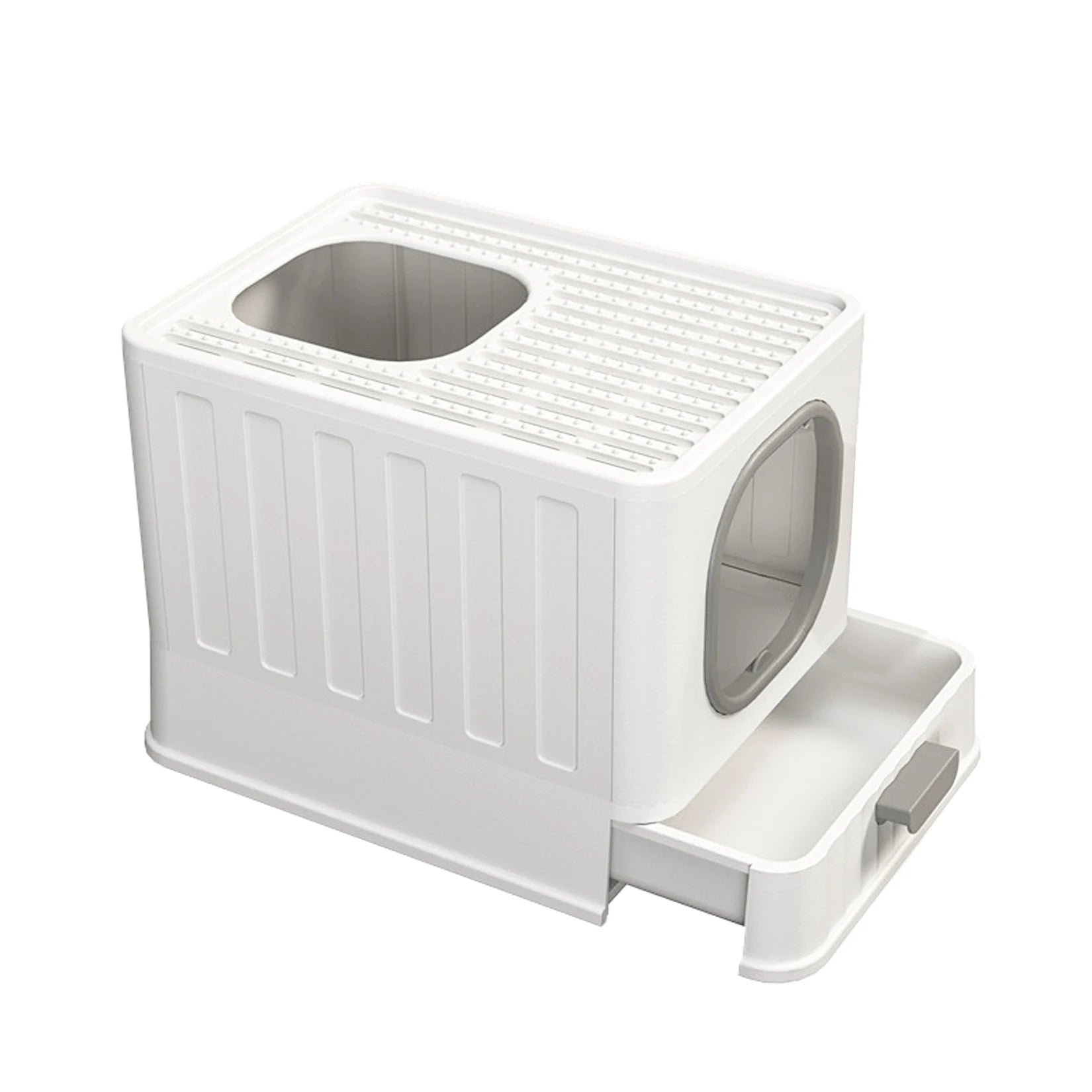 Bingopaw XL Cat Litter Box with Lid Enclosed Cat Potty Top Entry Anti-Splashing Cat Toilet Easy to Clean with Cat Litter Scoop