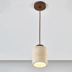 Japanese modern designer wabi-Sabai bedroom bedside lighting bar B&B yellow cave stone chandelier bedside hanging wire lamp