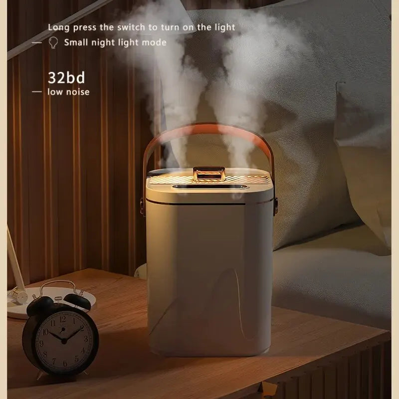 Humidifier 1.8L Large Capability Dual Nozzle Air Humidifier Desktop essential Oil Diffuser with Night Light Aromatherapy