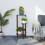 3-Tier Bamboo Plant Stands Indoor, Plant Stand Holder, Corner Plant Shelf, Plant Display Rack for Corner Balcony and Bedroom