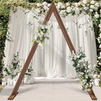 Triangle Arch Wooden Arch for Wedding Ceremony, Wooden Arch Decor Rustic Wedding Arch Decorations for Garden Wedding, Parties