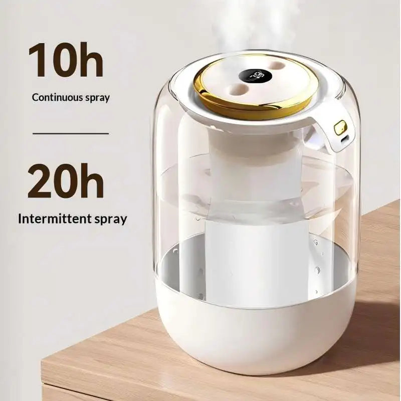 HOMEFISH 2025 New Model Air Humidifier for Home Use, Quiet Bedroom Large Spray for Pregnant Women and Babies, Indoor Humidifier