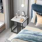 Solid Marble Coffee Table Sofa Side End Bedside Nightstand Furniture