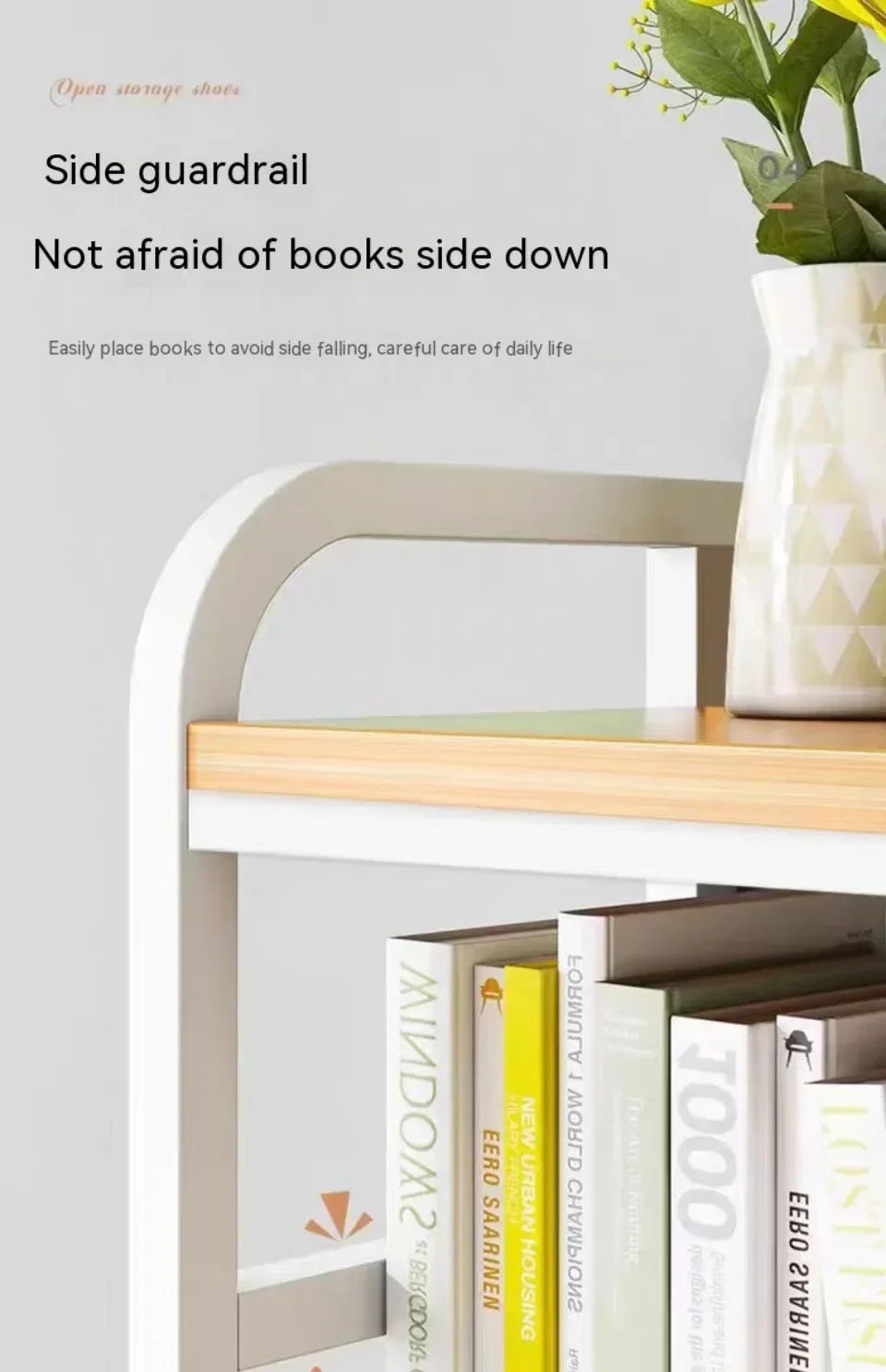 Desktop Multi-Layer Wrought Iron Shelf Bookcase