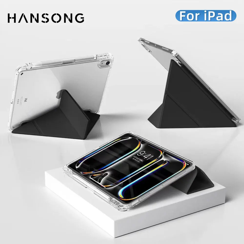 For iPad iPad Air11 13 M4 M3 M2 A16 2025 Air 4/5/6th iPad Pro11 13 12.9 10th Gen 7/8/9th 10.9 10.5 10.2 9.7 Y Fold Magnetic Case