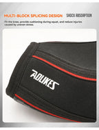 AOLIKES Knee Sleeves for Weightlifting & Powerlifting (7mm Pair) For Men & Women - Knee Wraps for Weight Lifting, Squats