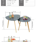 Mumucc Yellow Coffee Table,Bedside Desk,White Nordic Modern Minimalist