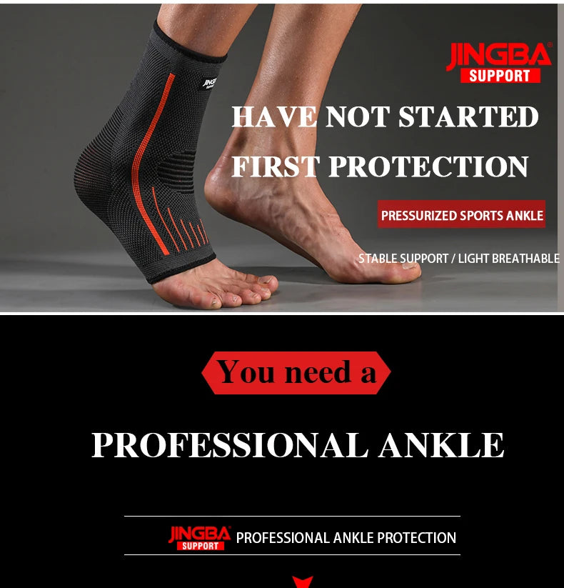 JINGBA SUPPORT 1 PCS 3D Compression Nylon Strap Belt Ankle Protector