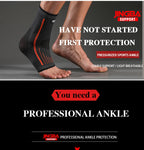 JINGBA SUPPORT 1 PCS 3D Compression Nylon Strap Belt Ankle Protector