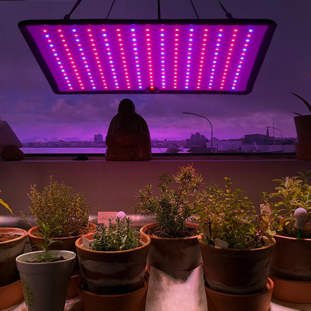 45W Square Full Spectrum Plant Light with Hook LED Grow Light Full Spectrum Plant Lamp for Indoor Gardening Vegetables Grow Tent
