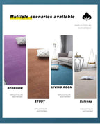 VIKAMA Modern Coral Velvet Carpet Soft Non-Slip Living Room Bedroom Carpet Large Area Children's Play Floor Mat For Home Decor