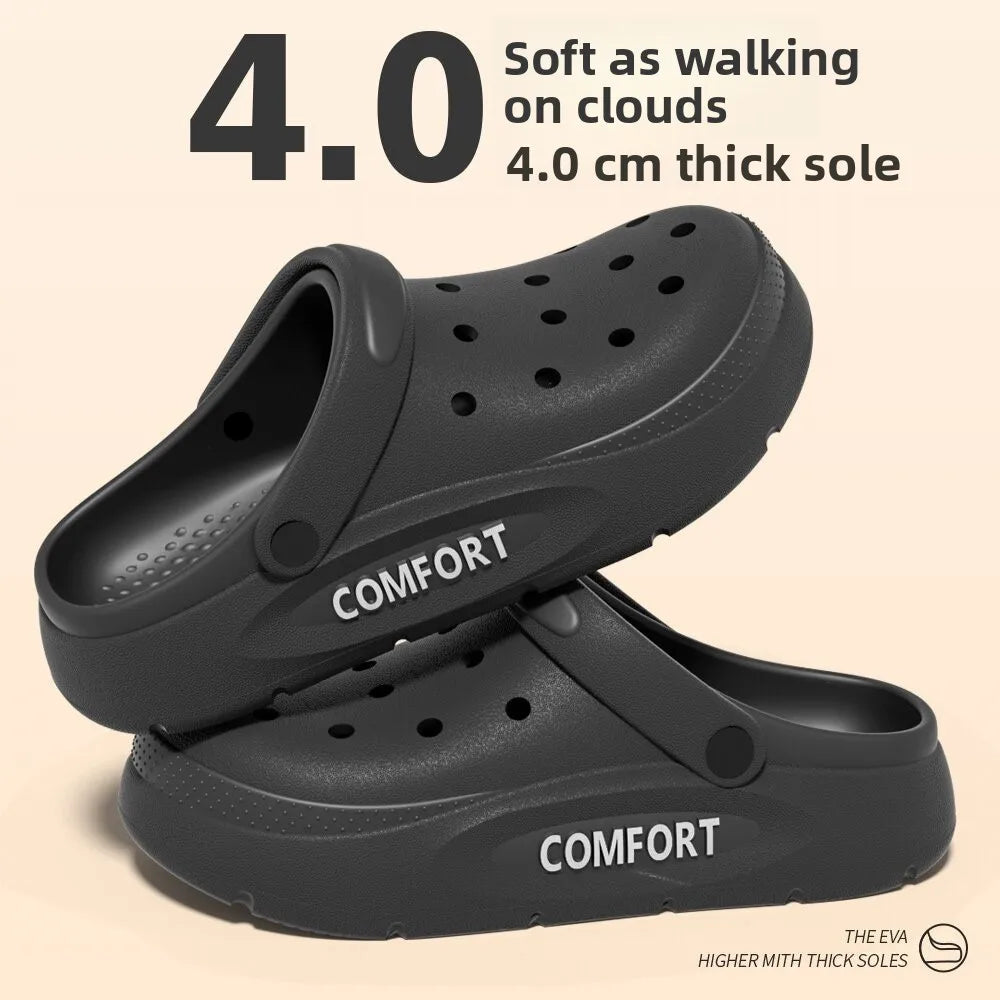 Men's Special Arch Support Hole Hole Shoes Summer Outdoor Wear Long Standing Not Tired Foot Anti-Slip Deodorant Slippers