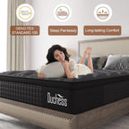 QUEEN DOUBLE KING SINGLE Mattress Pocket Spring Gel Memory Foam Luxury EuroTop 27cm