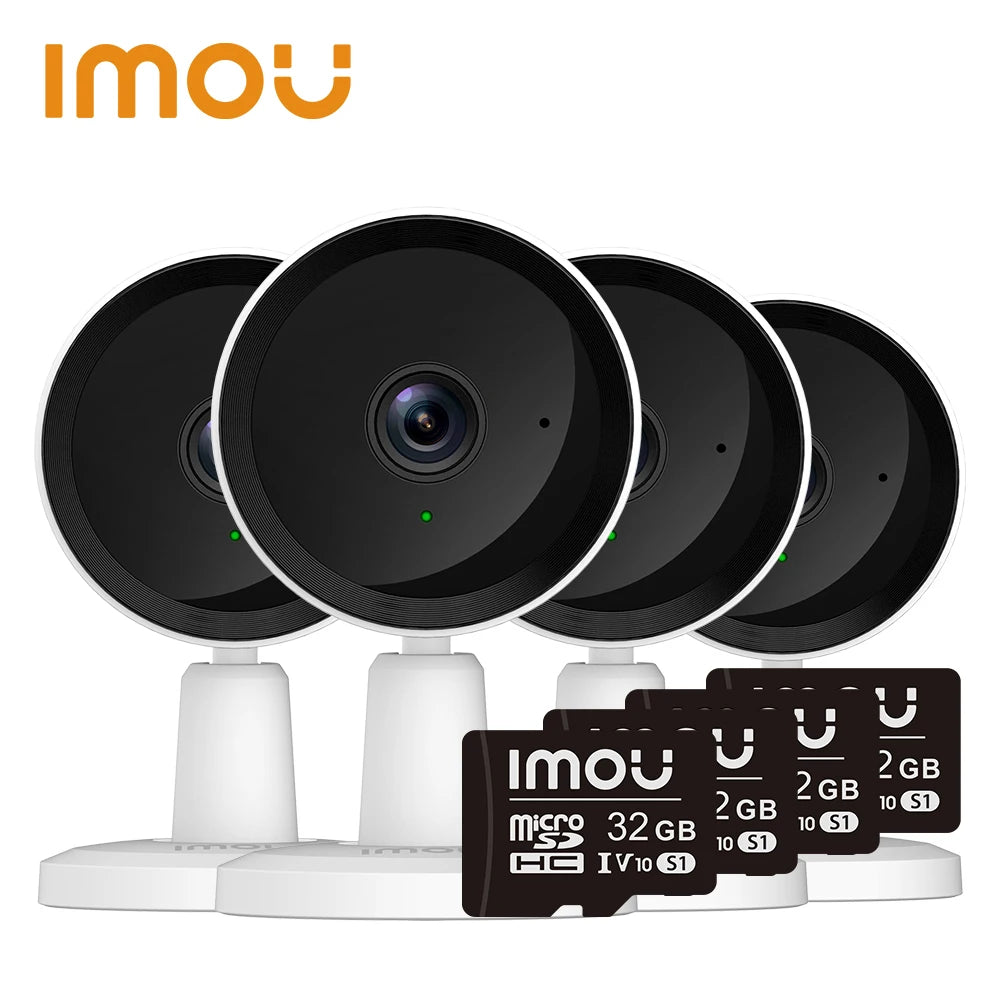 IMOU Indoor Security 2MP Camera 4PCS Wi-Fi IP Security Surveillance Smart System with Night Vision Baby Camera