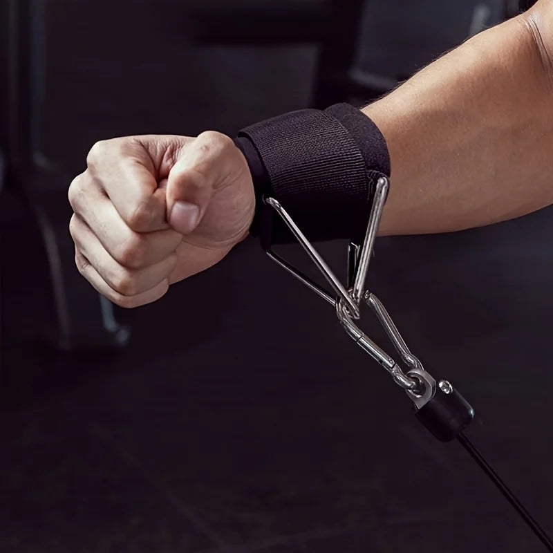 Wrist Cuffs for Cable Machine, Adjustable Neoprene Padding