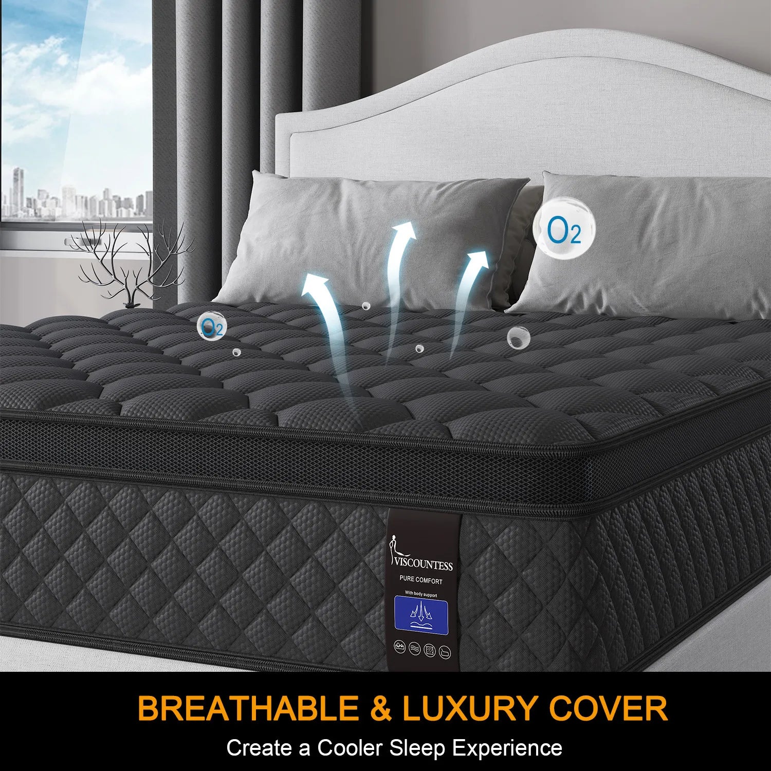 Bed Mattress Pocket Spring Gel Memory Foam Double Queen King Single 25cm