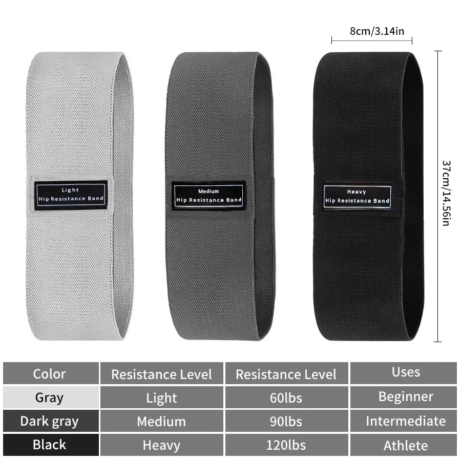 Fabric Resistance Hip Booty Bands