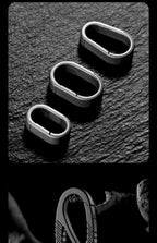 Titanium Alloy Quick Release Key Ring With Black PVD Coating-For Car Keys, EDC Accessories, Durable Compact Metal Connector Ring
