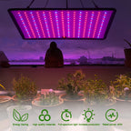 45W Square Full Spectrum Plant Light with Hook LED Grow Light Full Spectrum Plant Lamp for Indoor Gardening Vegetables Grow Tent