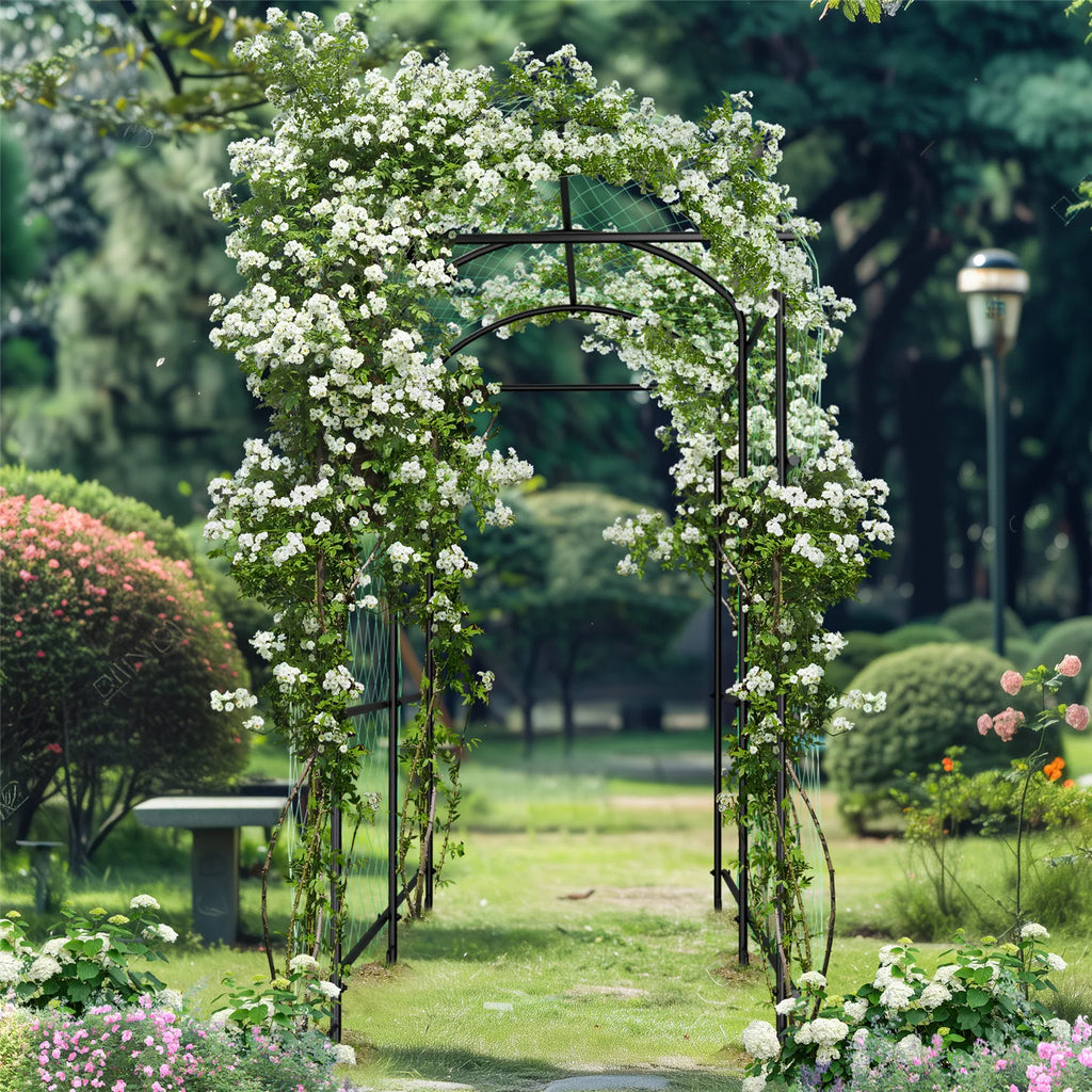 Cucumber Trellis for Garden Vegetable Trellis,U-Shaped Metal Garden Trellis Arch Plant Grow Support Frame for Climbing