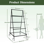 Cucumber Trellis for Garden Vegetable Trellis,U-Shaped Metal Garden Trellis Arch Plant Grow Support Frame for Climbing
