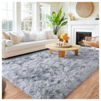 Long Plush Carpet For Living Room Sofa Area Rugs Modern Ultra-Soft Fluffy Floor Mat Kids Bedroom Bedside Rugs Home Decor Gray