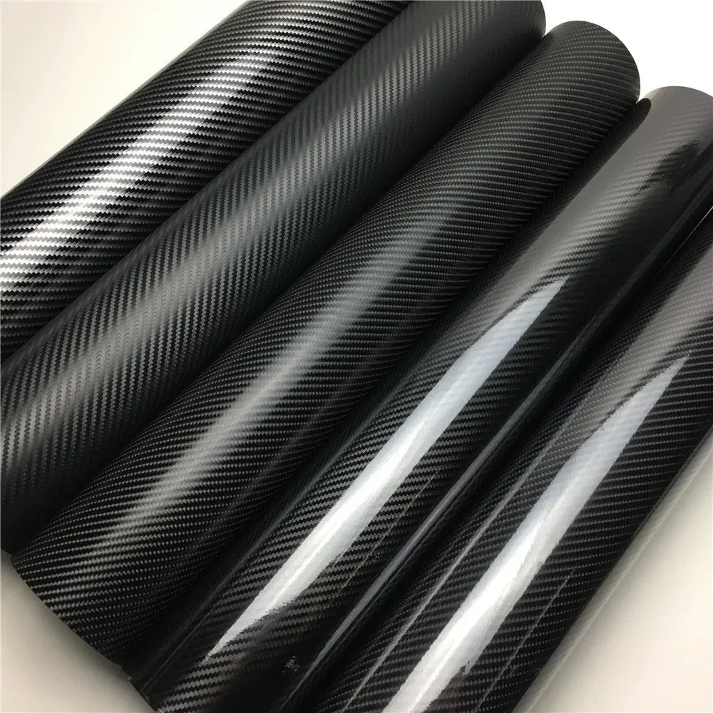 Glossy Carbon 2D 3D 4D 5D 6D Fiber Vinyl Car Wrap Film Sheet