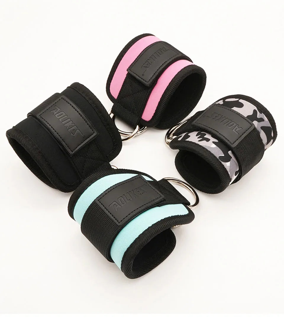 Adjustable Padded Ankle Wrist Cuffs Padded Straps D-Ring