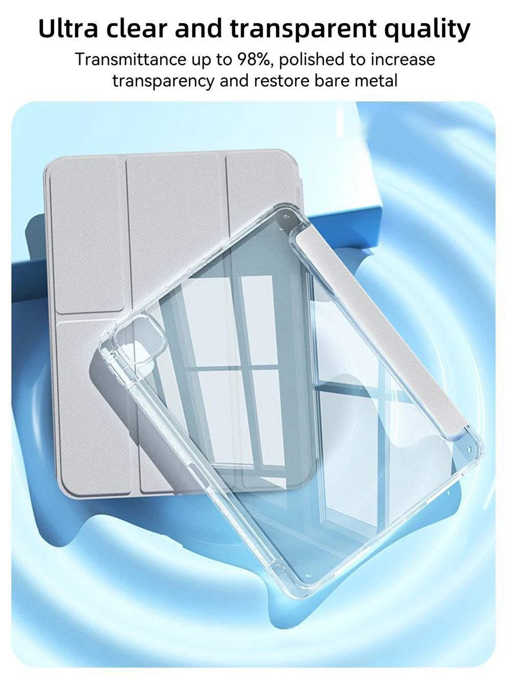 For iPad iPad Air11 13 M4 M3 M2 A16 2025 Air 4/5/6th iPad Pro11 13 12.9 10th Gen 7/8/9th 10.9 10.5 10.2 9.7 Y Fold Magnetic Case
