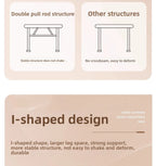 Modern Simple Adjustable Height Computer Desk Ergonomic Study Table for Home Office Durable Writing Desk Furniture