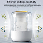 Air Humidifier 2.2L Large Capacity Home Humidifier Mute Mist Maker Double Nozzle Usb Humidifier for Bedroom with LED Night Light