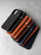 YMW Scars Italian Kangaroo Genuine Leather Case for iPhone 17 16 15 Pro Max Magnetic Handmade Phone Cover