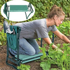 150KG load portable folding heavy-duty upgraded garden knee thick seat cushion knee stool indoor and outdoor military green