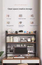 Desktop Multi-Layer Wrought Iron Shelf Bookcase