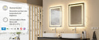 20x28 Inch Led  Rectangle Mirror for Bathroom with Front Light and Backlit Anti Fog Function Wall Backlit Decor Vanity Mirrors