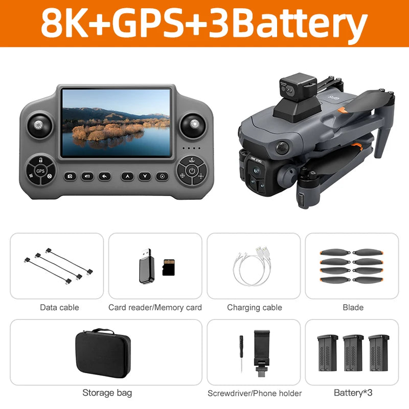 Xiaomi Mijia V918 3S GPS Drone 8K Professional Camera Aerial FPV Brush power Laser Obstacle with Large Screen RC Folding 2026