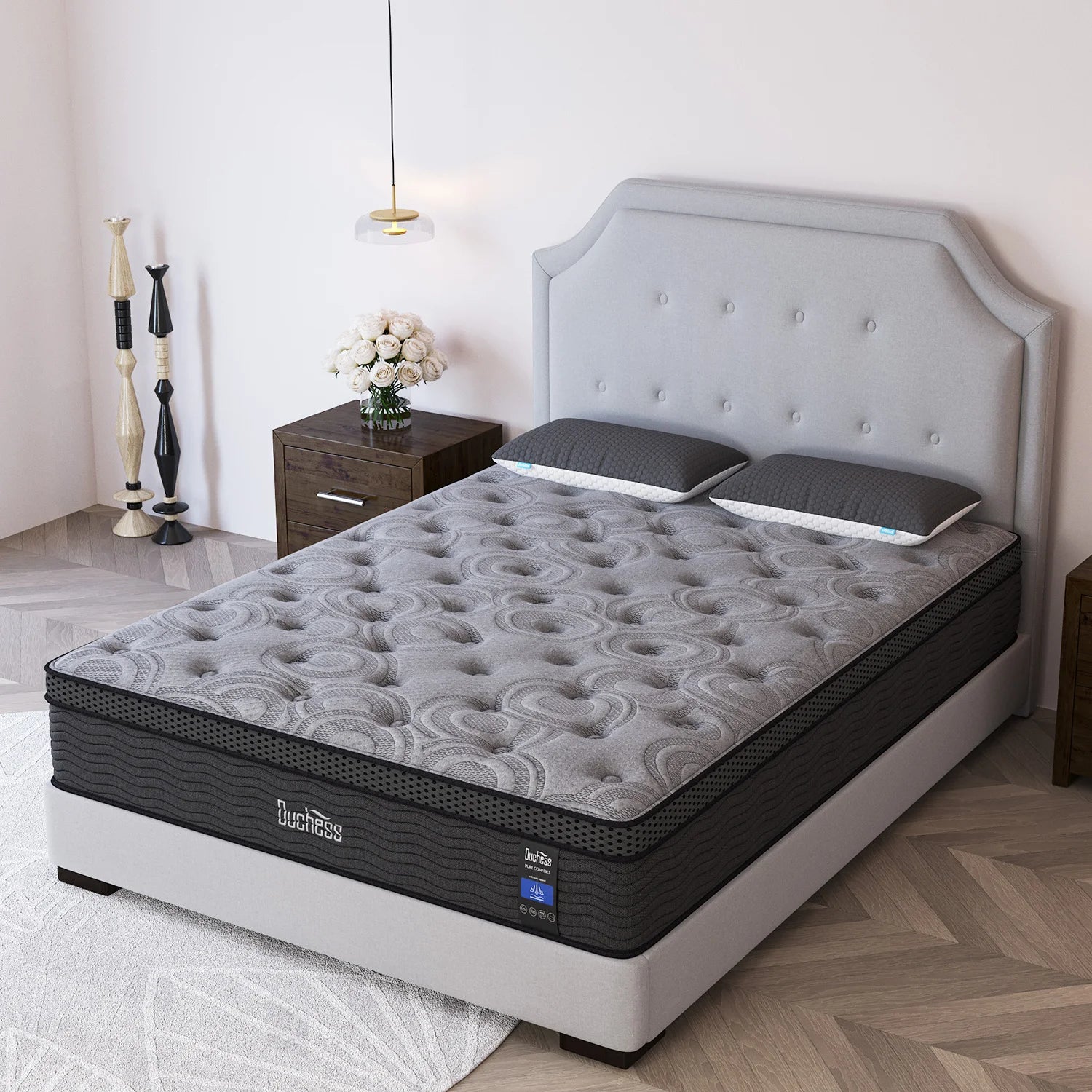 Duchess Pocket Spring Mattress Medium Firm Foam Queen Double King Single Bed
