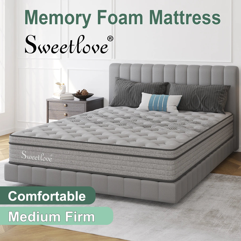 Mattress Queen Double King Single Bed Orthopedic Memory Foam EuroTop