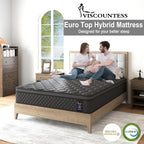 Mattress Euro Top Memory Foam Bed Queen Double King Single 30cm