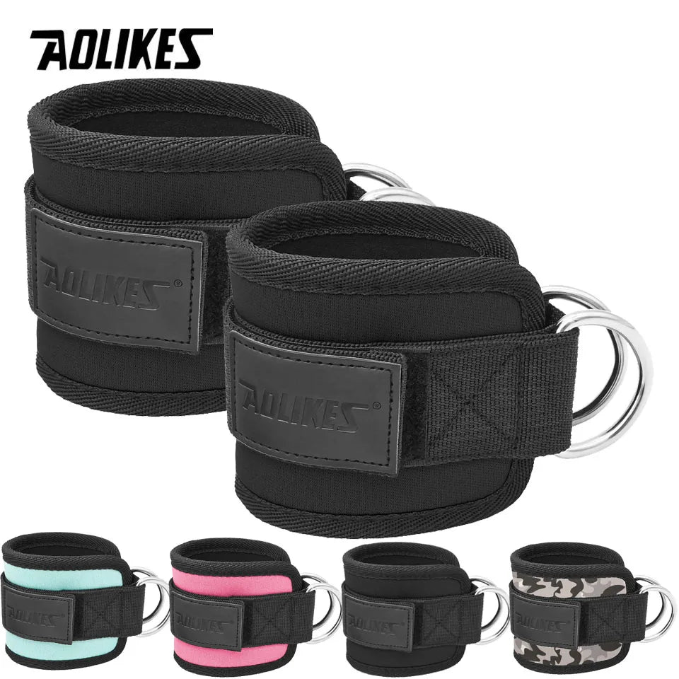 Adjustable Padded Ankle Wrist Cuffs Padded Straps D-Ring