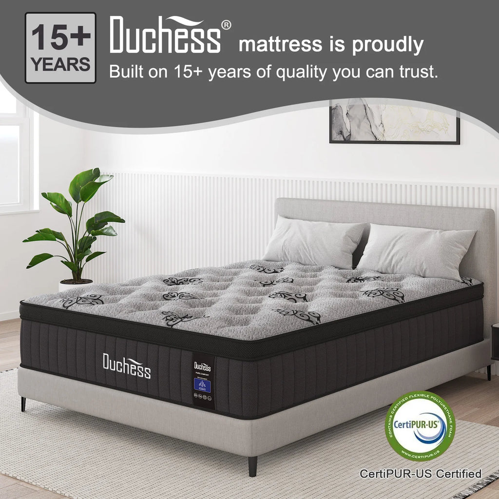 Duchess Mattress Queen Pocket Spring Gel Memory Foam Medium Firm ALL SIZE