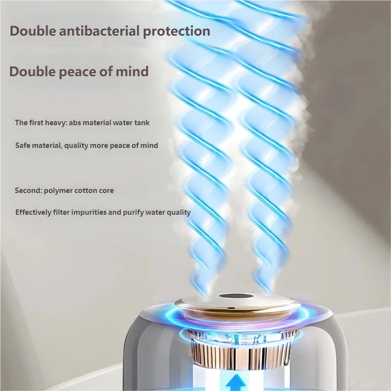 HOMEFISH 2025 New Model Air Humidifier for Home Use, Quiet Bedroom Large Spray for Pregnant Women and Babies, Indoor Humidifier
