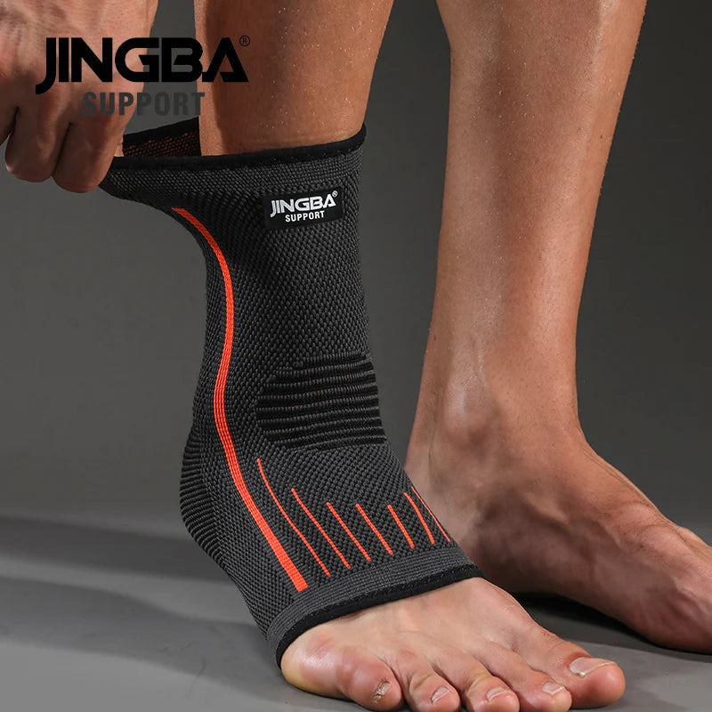 JINGBA SUPPORT 1 PCS 3D Compression Nylon Strap Belt Ankle Protector